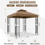 8 pi L 8 pi. D Pavillon de jardin en acier-93869505