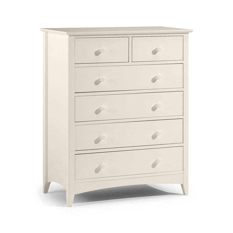 Kingsbury 83cm W 6 - Drawer Chest of Drawers, Soft Cream