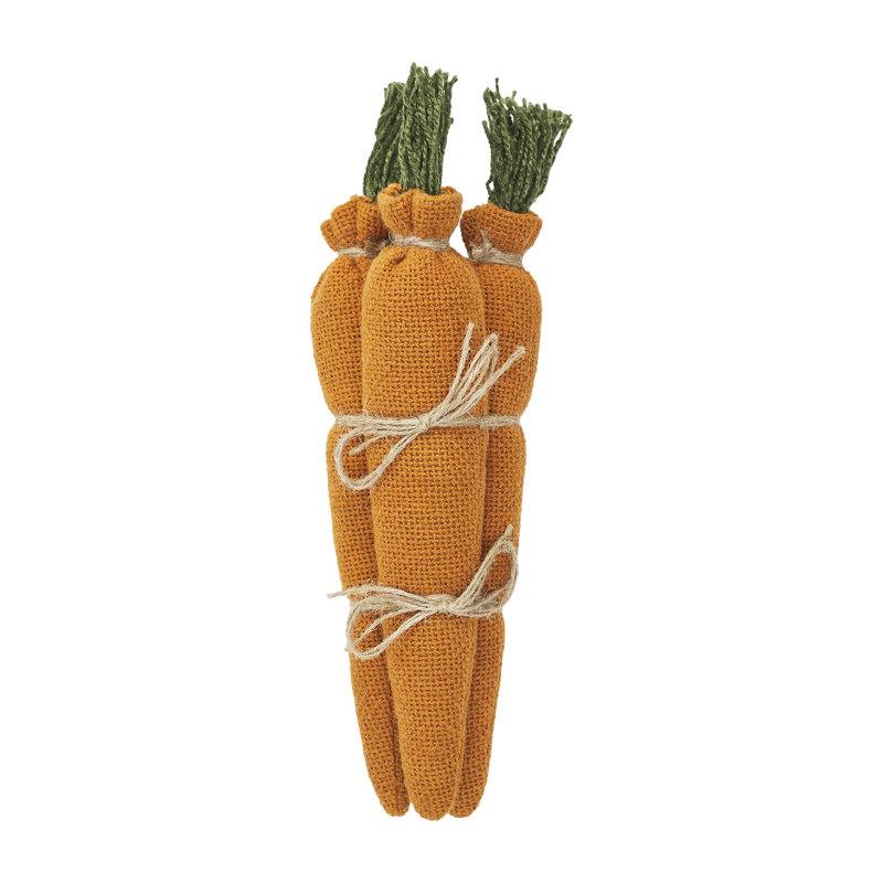 Ensemble de 3 carottes au printemps
