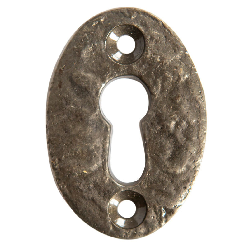 Hammer & Tongs - Oval Rim & Mortice Door Knob - W60mm - Raw