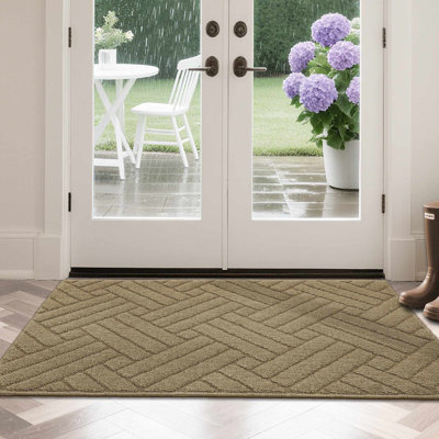 Non-Slip Geometric Indoor Doormat