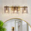 Éclairage pour salle de bain 3 lumières en verre gris Mordern-1786656946