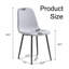 Chaises de salle à manger rembourrées Mid-Century modernes avec pieds robustes en métal (ensemble de 4)-1335097553-1325346514-1325346543