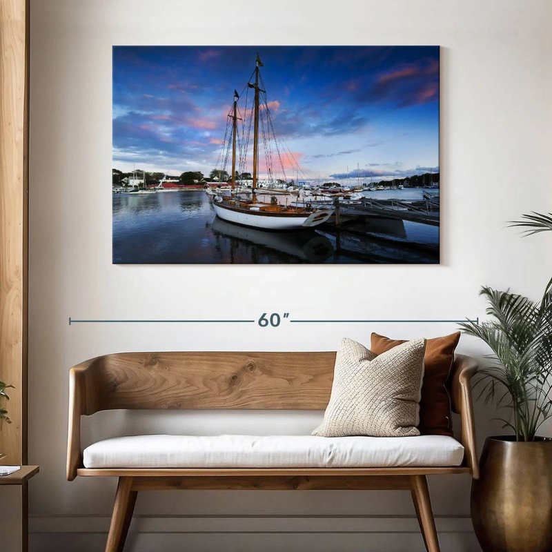 Nicci Camden Harbor Boat, 32" H x 48" W