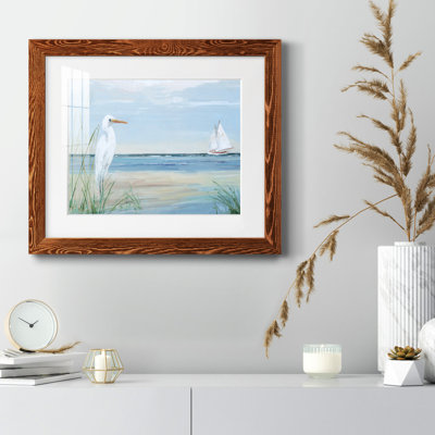 Summer Heron - peinture encadrée
