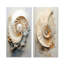 Escargots abstraits Nautilus - ensemble de 2 impressions sur toile Nautilus-1719921133-1719921128