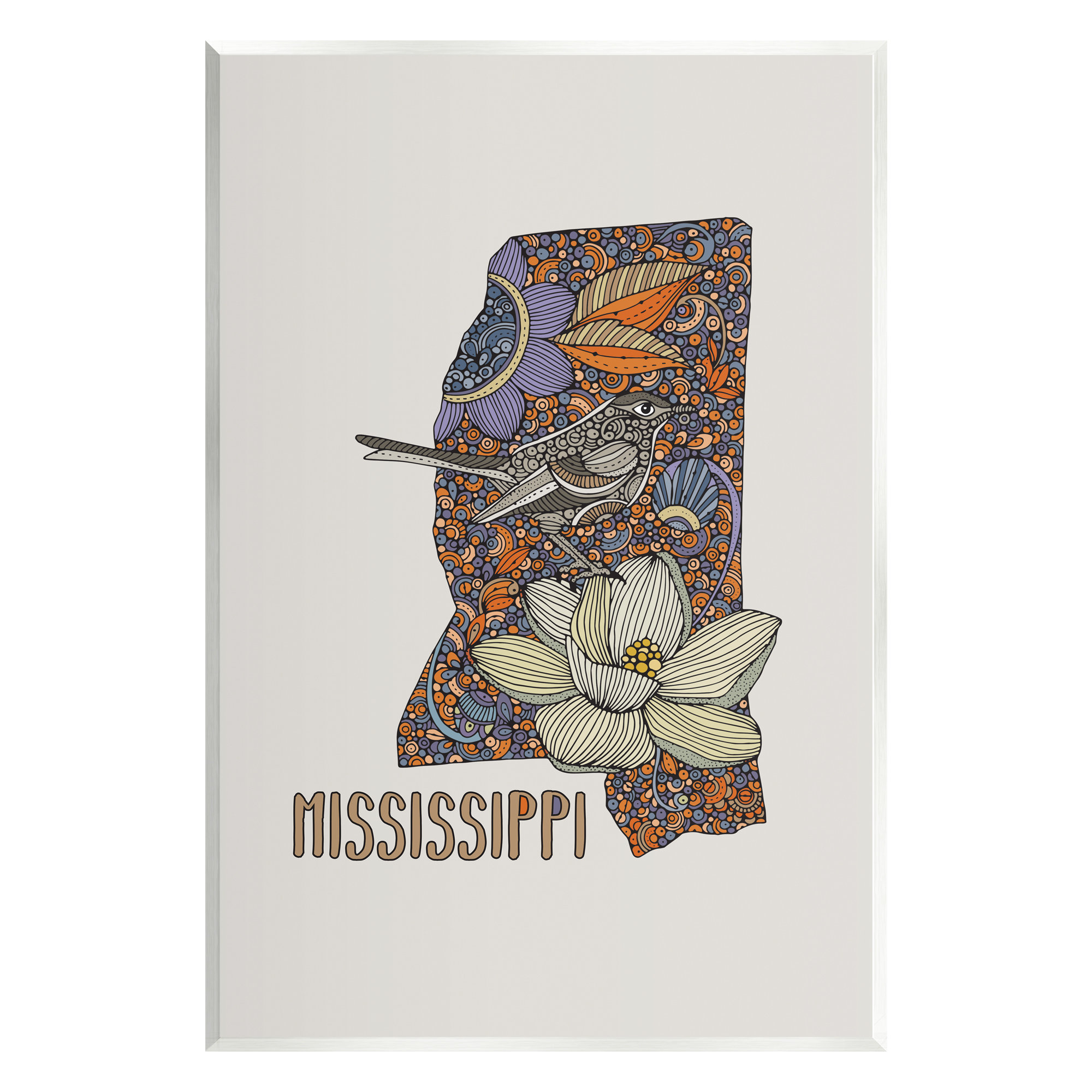 Mississippi State Bird & Flower Postcards - Set Of 20 Identical Cards, Made In USA