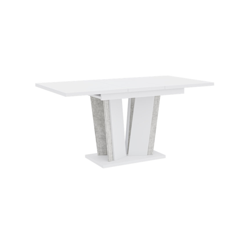 Extentable Dining Table Doha, White Stone