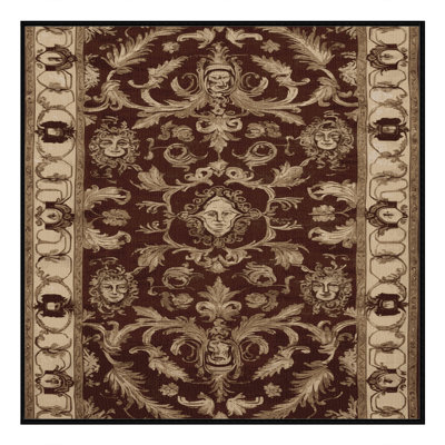 Tapis brun français lavable à la machine