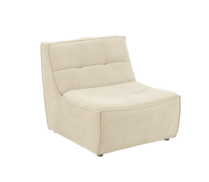 Spring / Summer 2024 Upholstered Slipper Chair, Beige