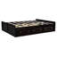 Structure de lit plateforme en bois avec 6 tiroirs-4890584