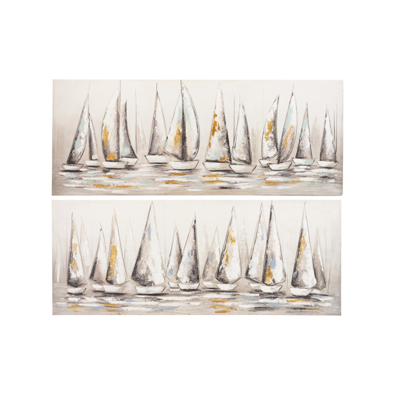 2 Piece Wrapped Canvas Painting Set