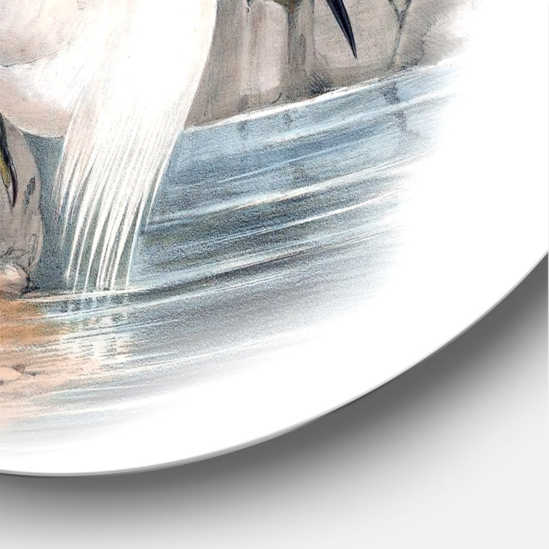 Art mural rétro en forme d'oiseau rétro I, H 23 po x l 23 po x p 1 po