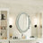 Glass Oval Mirror