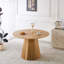 5PCS Dining Set, Mid-Century Extendable Dining Table With MDF Top & 4 Faux Leather Dining Chairs-136722573