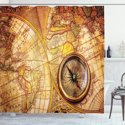 Shower Curtain with Hooks Included