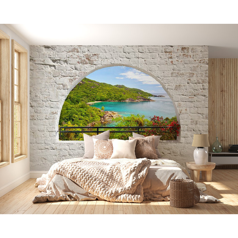 Murale Aneah Emerald Island, L 96 po x l 135 po
