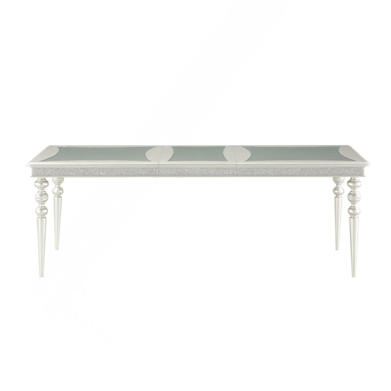 Platinum Finish Dining Table