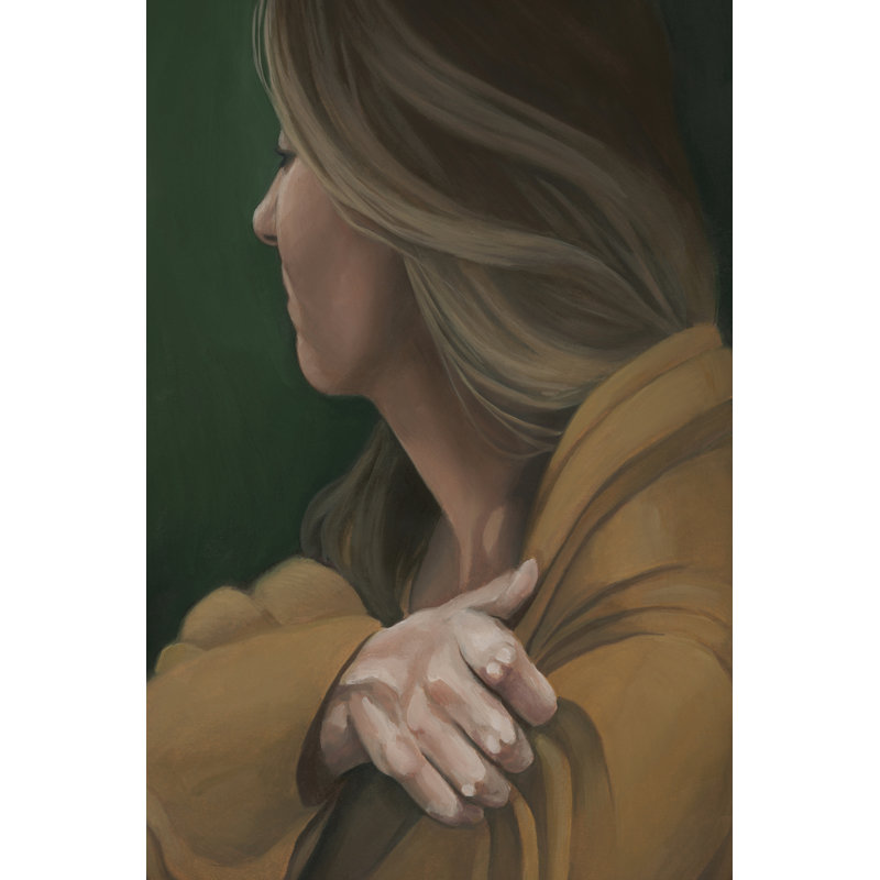 «Badiner Pondering I» sur toile par Grace Popp, H 30 po x l 20 po