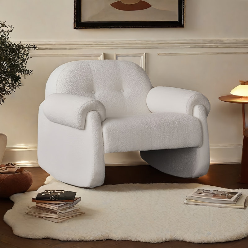 Chaise berçante en bois massif