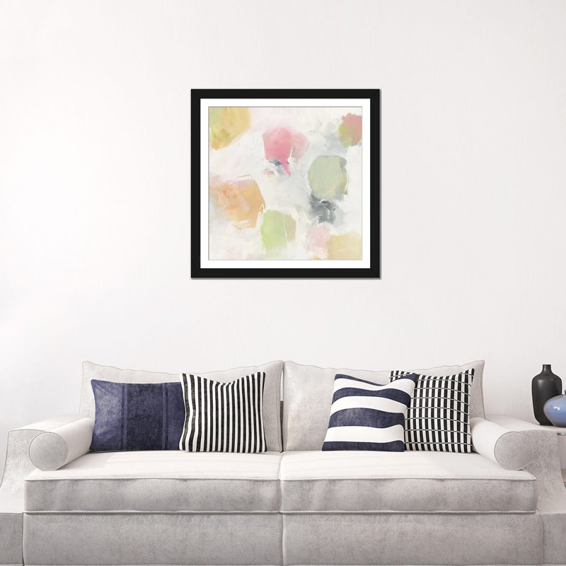 « ideas held tient air ii », reproduction sur toile tendue, Papier d'art encadré noir, Blanc, H 24 po x l 24 po x P 1 po