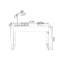 Bureau rectangulaire moderne et simple avec tiroirs-735181384