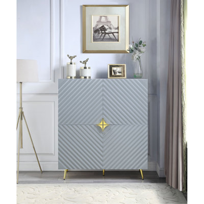 High Gloss Finish Accent Cabinet
