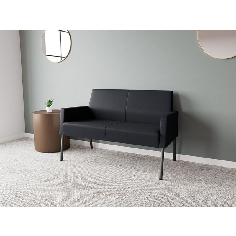 Causeuse Mystic, Acier gris anthracite, Modena Black