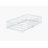 White Rubber Wood Twin Floor Bed With Fence (Without Door) And Safety Guardrails-723256703