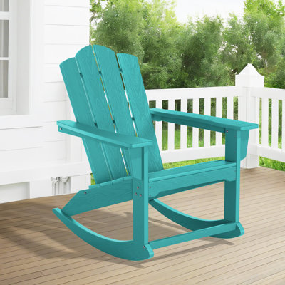 HDPE Adirondack Rocking Chairs by Rosecliff Heights