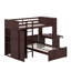Lit mezzanine simple avec tablettes, bureau et garde-robe-1560838460