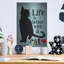 «Life Is Better With A Cat Blue» par Ginger Oliphant, art mural en métal-1474622395