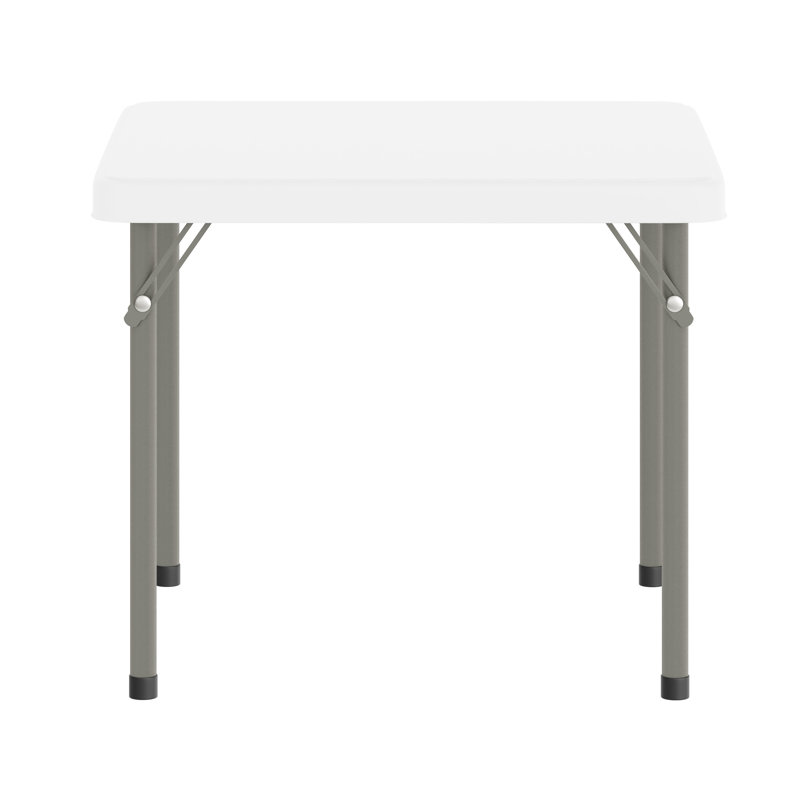 Table pliante en plastique pour enfant avec pieds verrouillables, Blanc