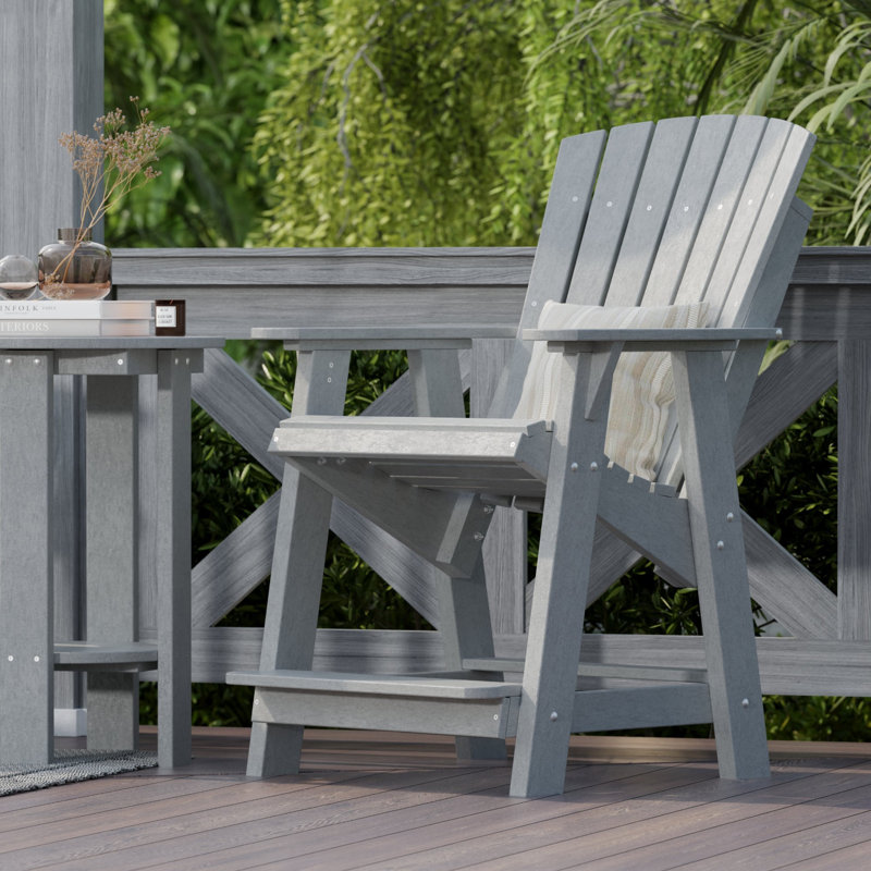 Chaise haute Adirondack Heritage, Gris clair