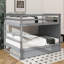 Spacious Full-Over-Full Bunk Bed With Detachable Twin Trundle-1669910730