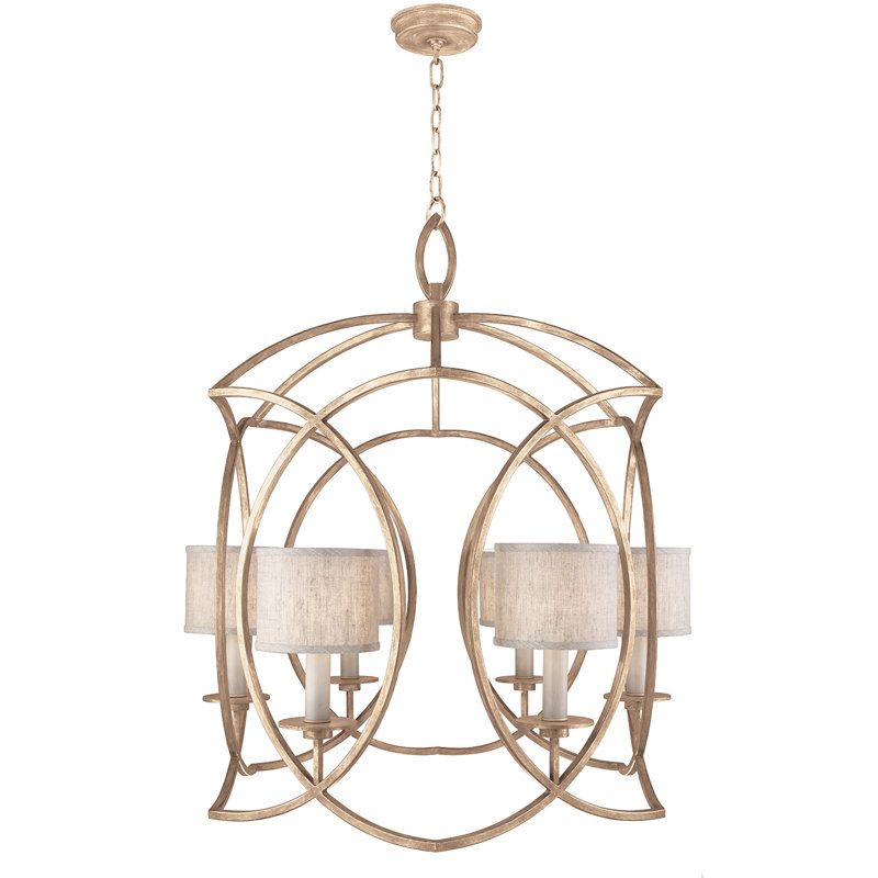 Lustre rond Cienfuegos, H 36 po x l 28,5 po x P 28,5 po, Oui, Or
