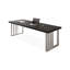 Bureau rectangulaire en bois massif noir-1616896924