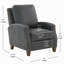 Fauteuil inclinable bleu nuit en similicuir-2052476265