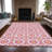 Washable Floral Indoor / Outdoor Rug-1513107487