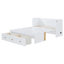 Lit escamotable avec port USB et grand tiroir