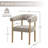 19.3" Seat Height Upholstered Side Dining Armchair with Solid Wood Legs-230250721