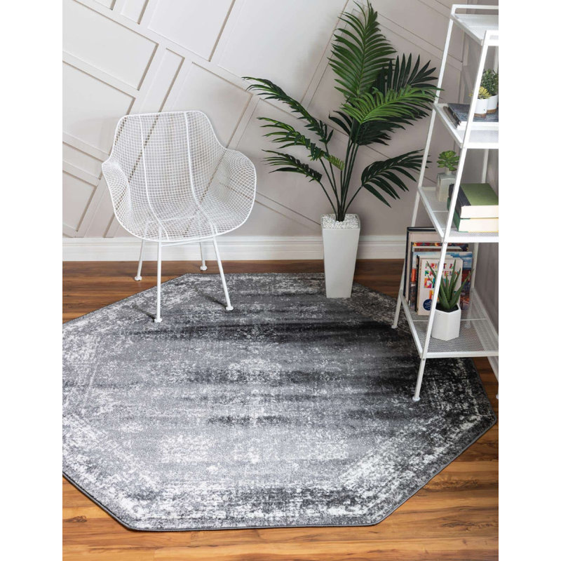 Tapis ikat en pierre Mangine, Octogone 8 pi