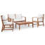 Chaise longue avec coussins 4 pièces-923268762