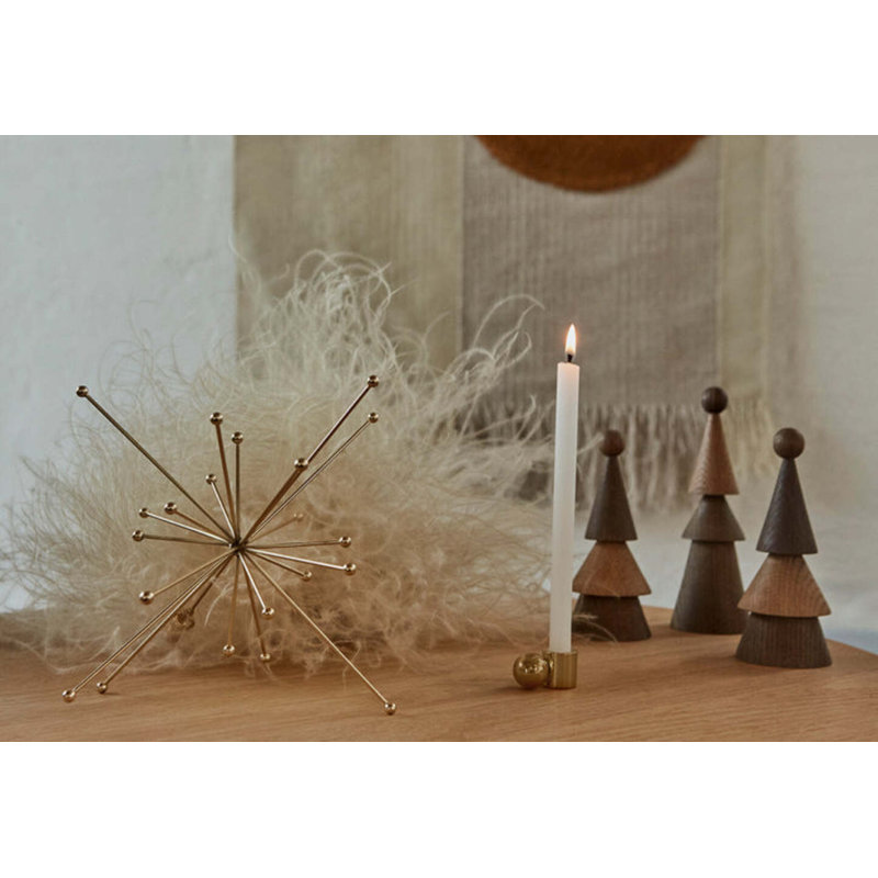 Christmas 9.45'' Metal Christmas Tree Topper, Brass