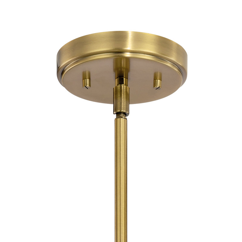 Kimrose 3 - Light Wagon Wheel Chandelier, Brushed Natural Brass