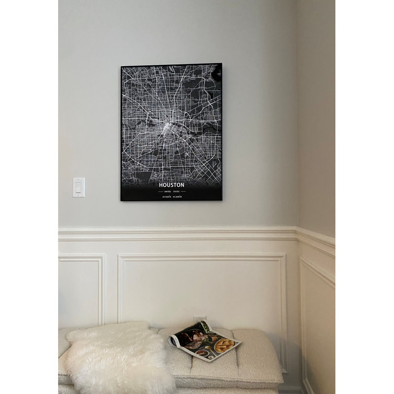 " Houston Map ", Black