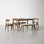 Gallman 6-Piece Rectangular Dining Set with Upholstered Chairs