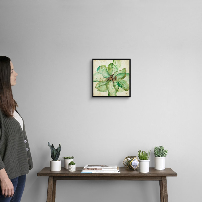« Watercolor sketch II » par Kari Taylor, reproduction d’art sur toile, H 14 po x l 14 po x P 1,75 po, Cadre flottant noir