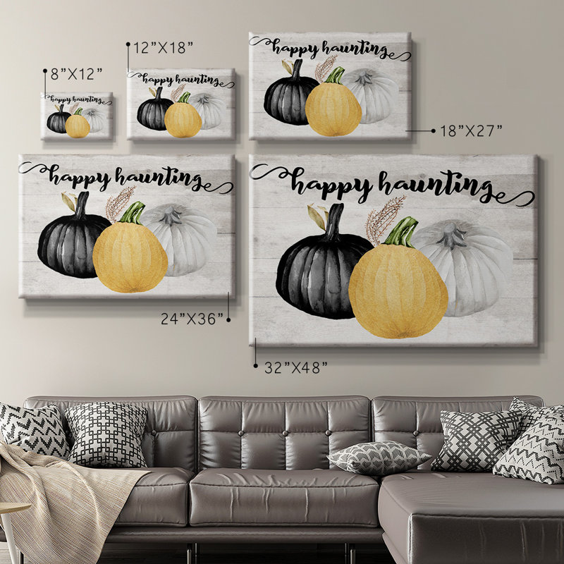 Happy Haunting on Canvas, 32" H x 48" W