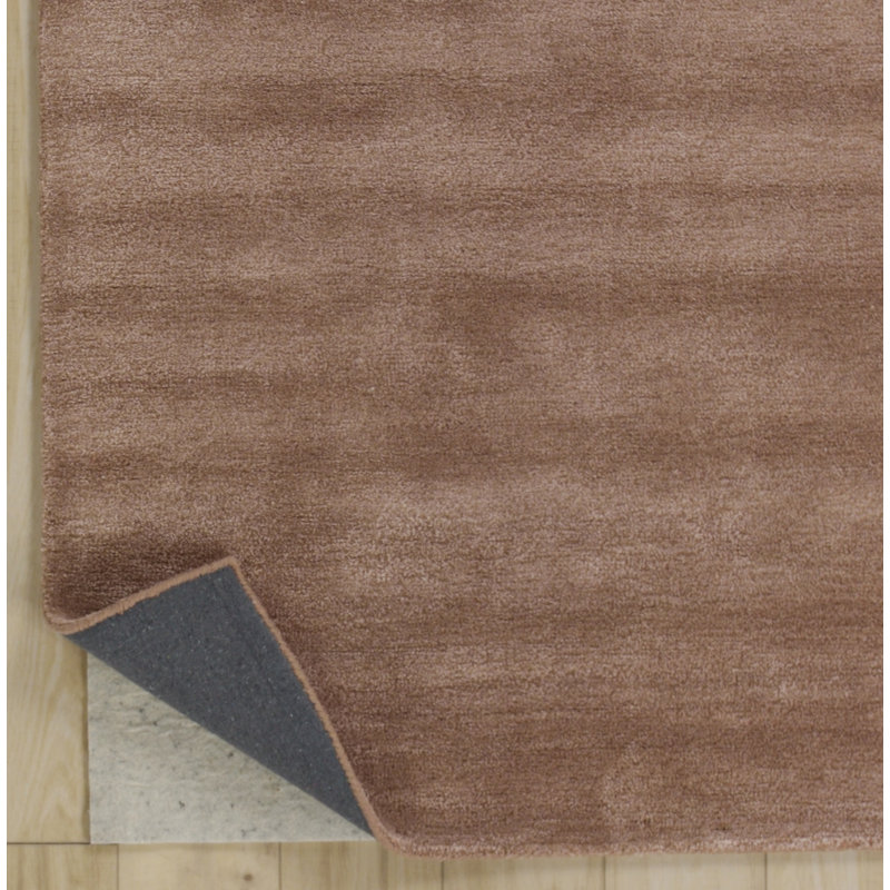 Hand Tufted Wool/Tencel Area Rug, Blush, 7'9" x 9'9"